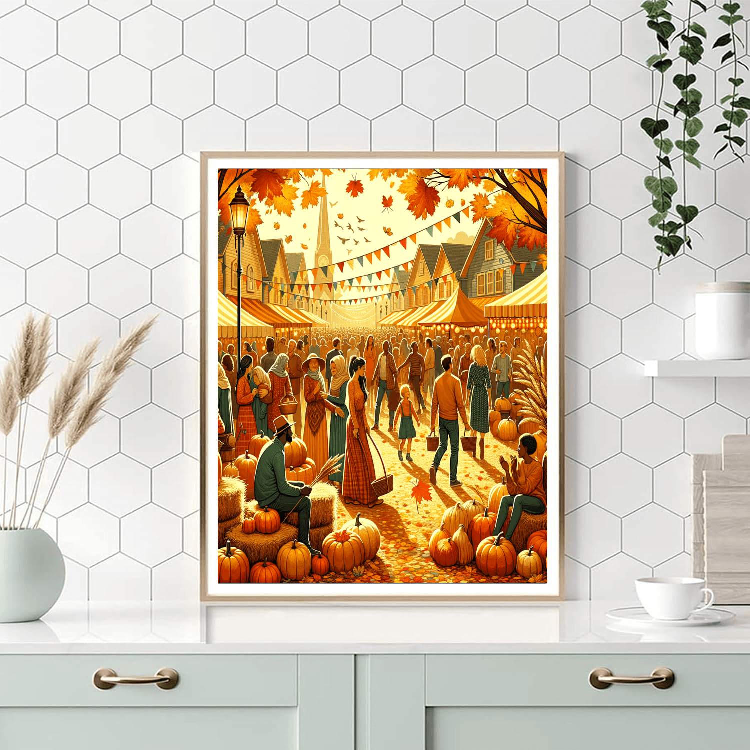 Joyful Autumn Festival Paint By Number