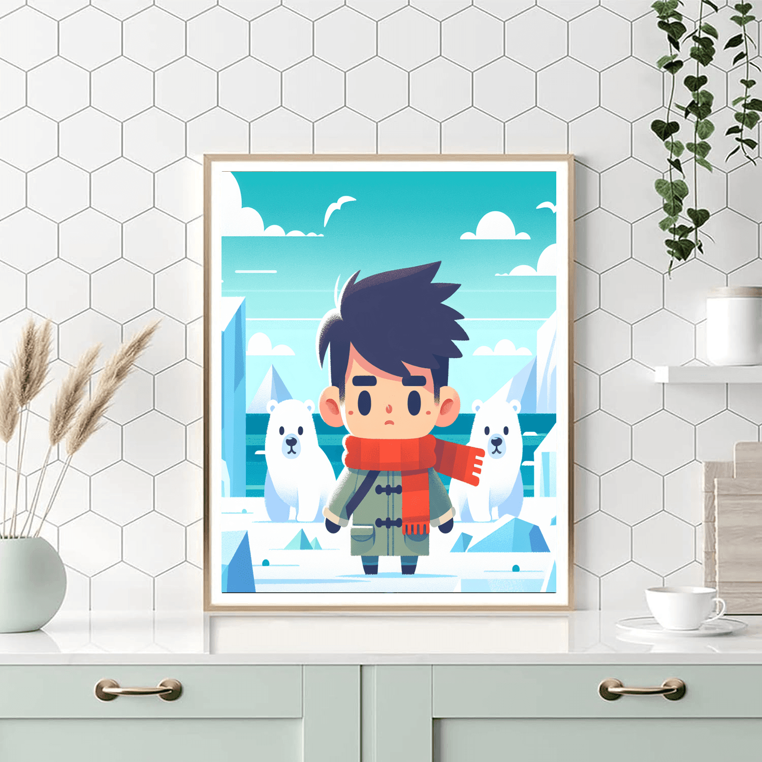 Polar Adventure Trek DIY Paint By Numbers