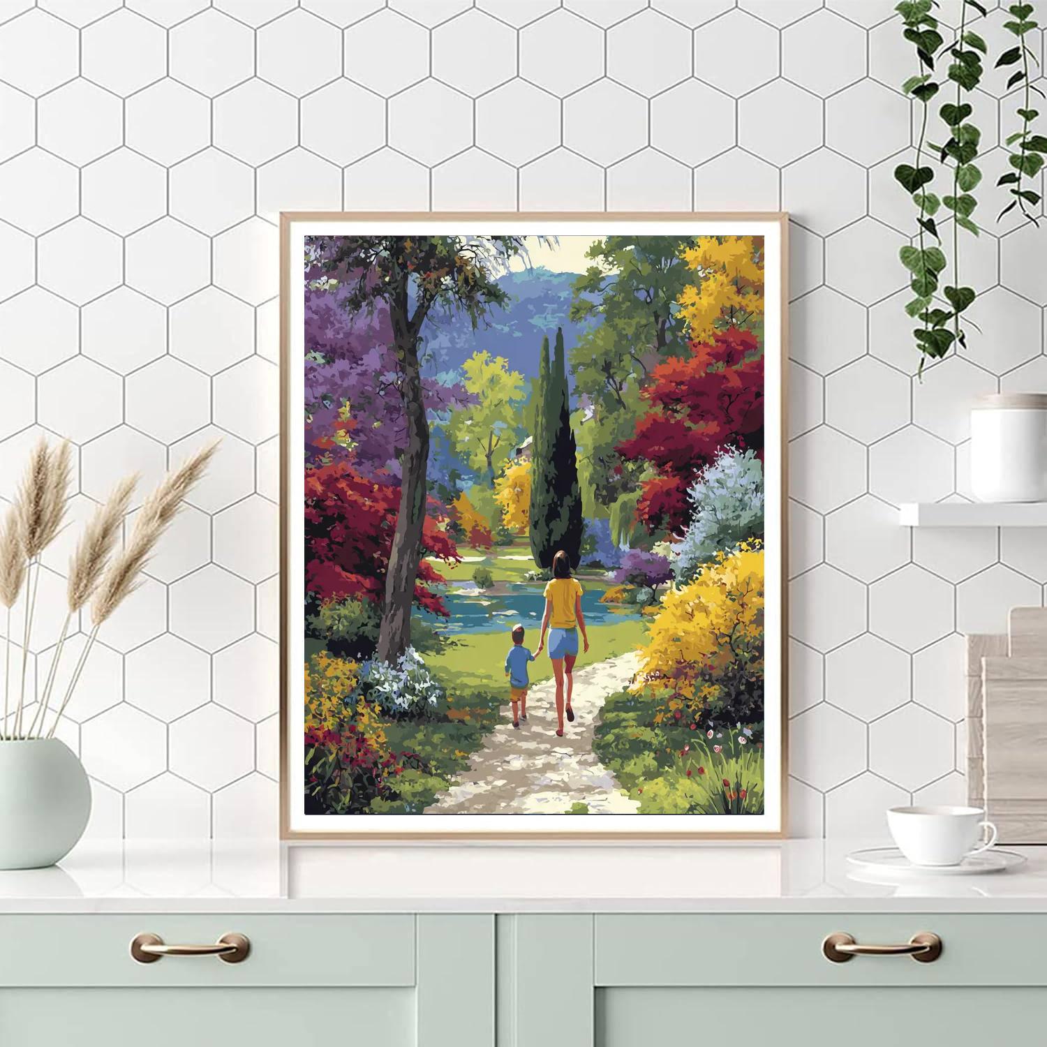 Mother's Love Through The Seasons Number Painting