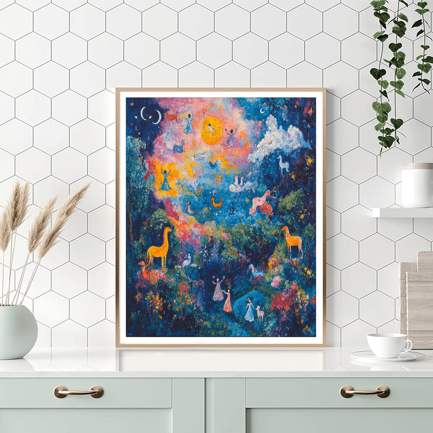 Marc Chagall Inspired Mystical Journeys  Paint By Numbers Art