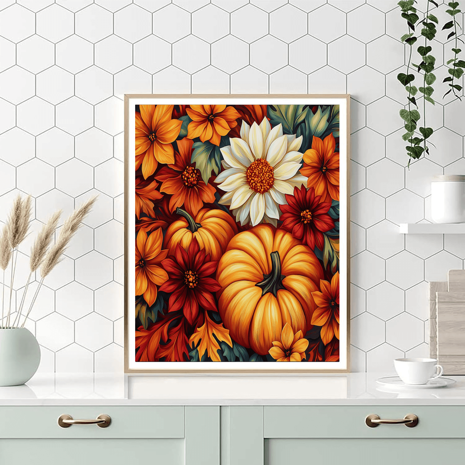Georgia O'Keeffe Inspired Harvest Bounty  Paint By Number
