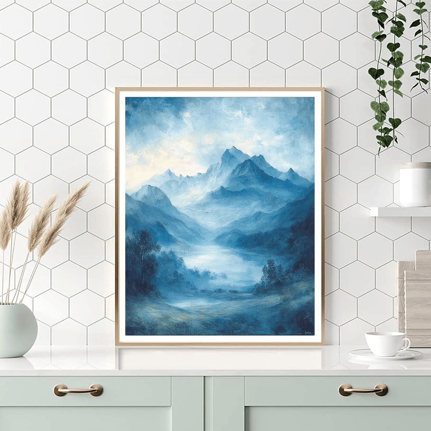 J.M.W. Turner Inspired Misty Mountains  Paint By Numbers Art