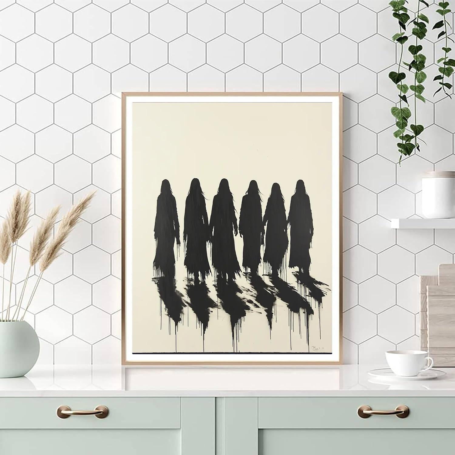 Banksy Inspired Courage In Shadows  DIY Paint By Numbers