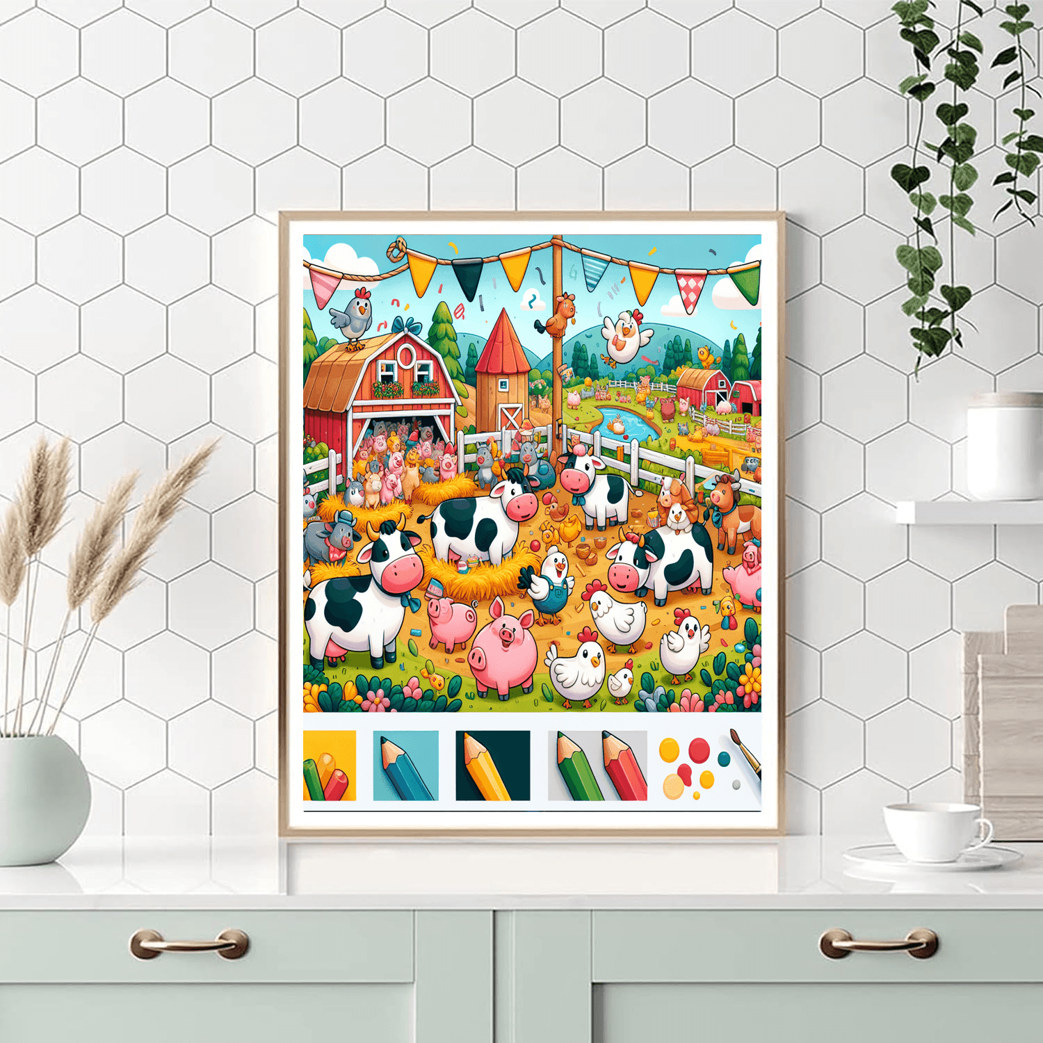 Friendly Farmyard Jubilee Paint By Color