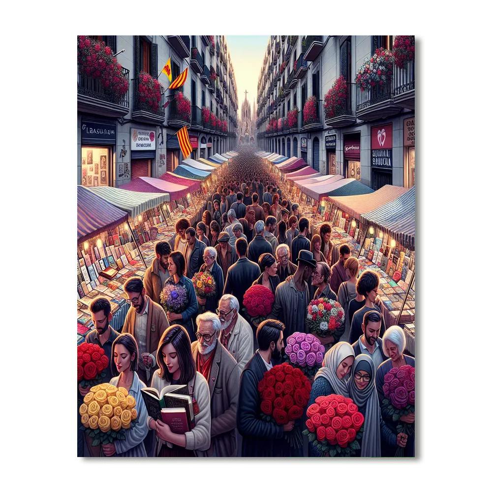 Sant Jordi Festival - Spain DIY Paint By Numbers