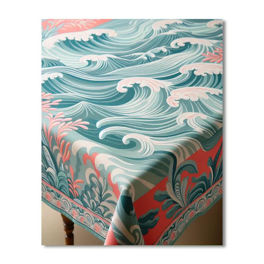 Coral Bay Tablecloth Painting Number Kit