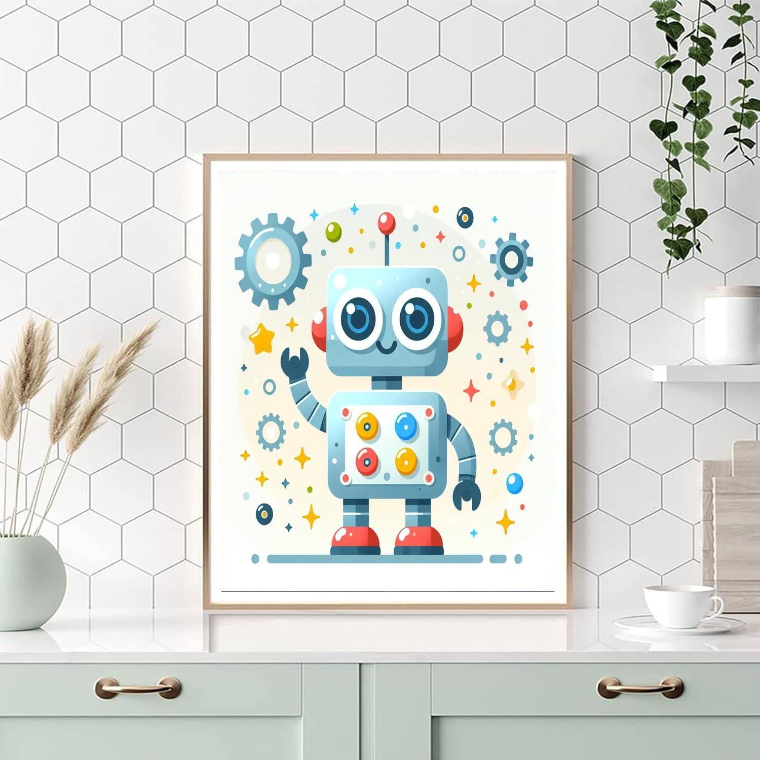 Silly Robot Paint By Number
