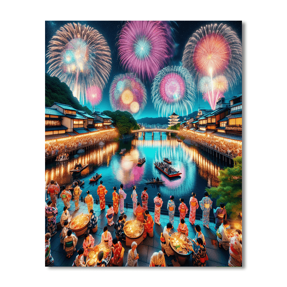Kansai Electric Power Co., Ltd. Fireworks Festival Number Painting