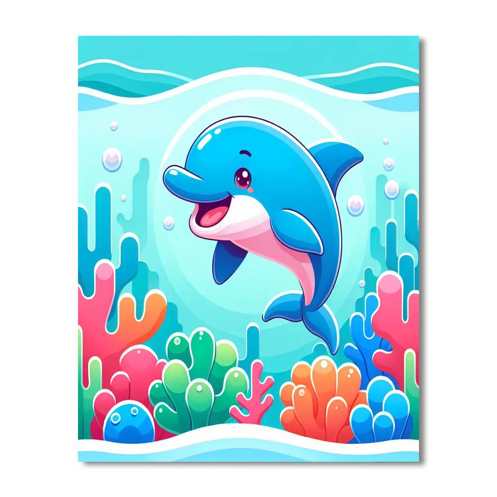 Singing Dolphin Adventure Numbered Painting Kits