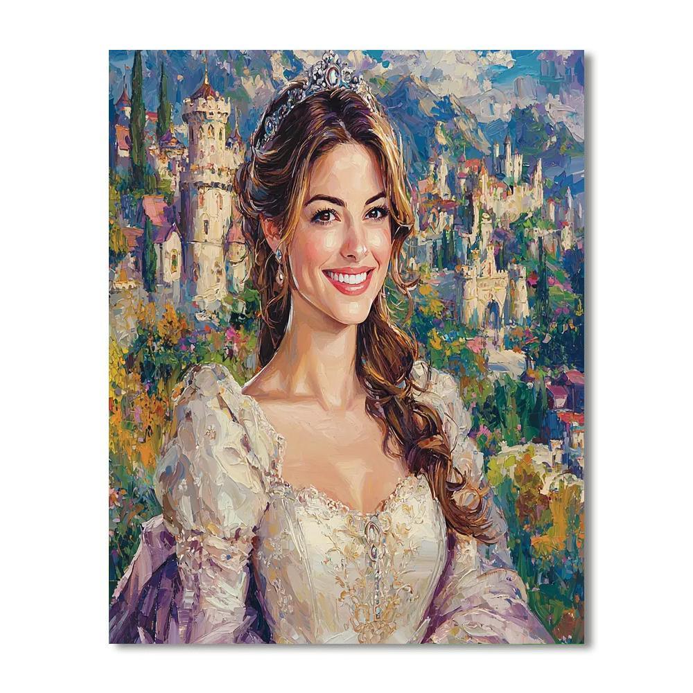 Anne Hathaway: The Enchanted Journey From Dreams To Reality Number Painting