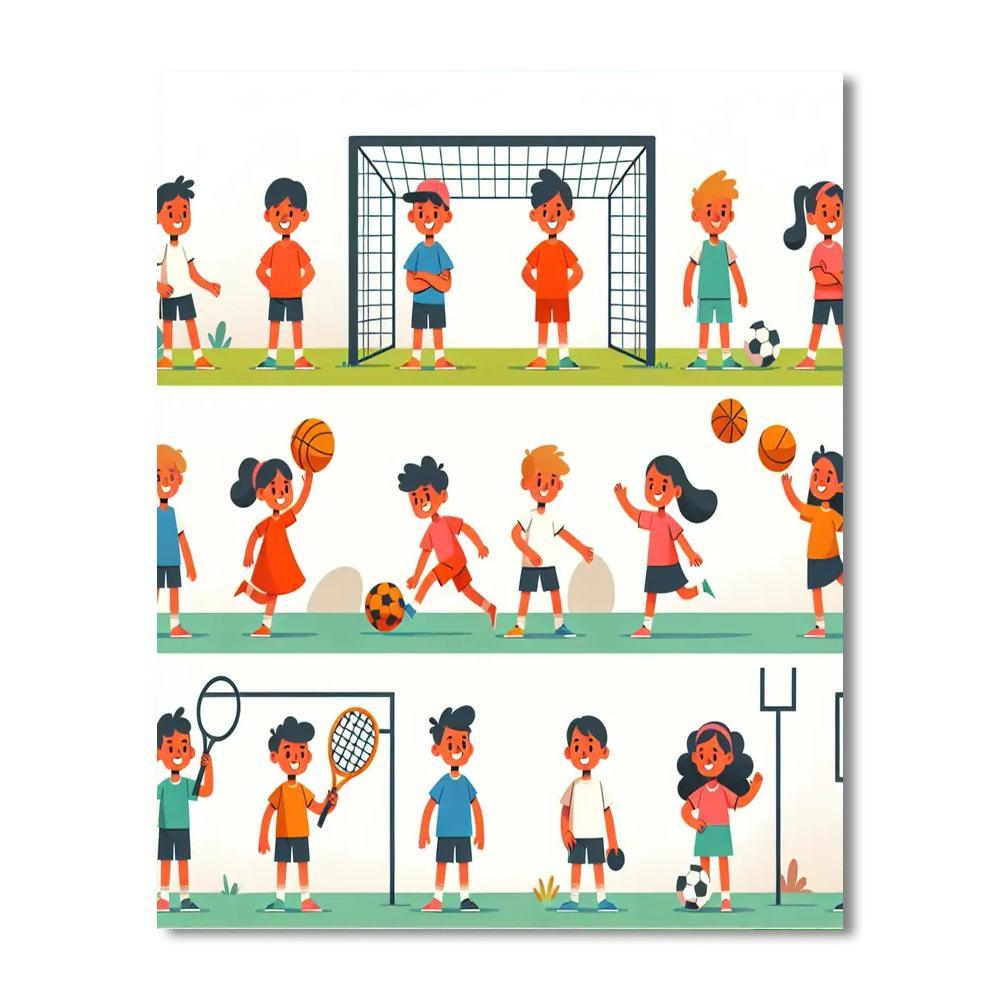 Sports Star Heroes Paint By Number