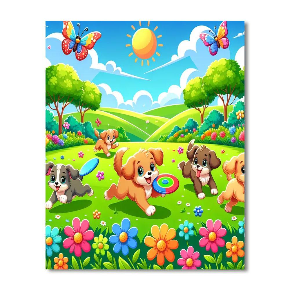 Puppy Pals Play Day Paint By Numbers