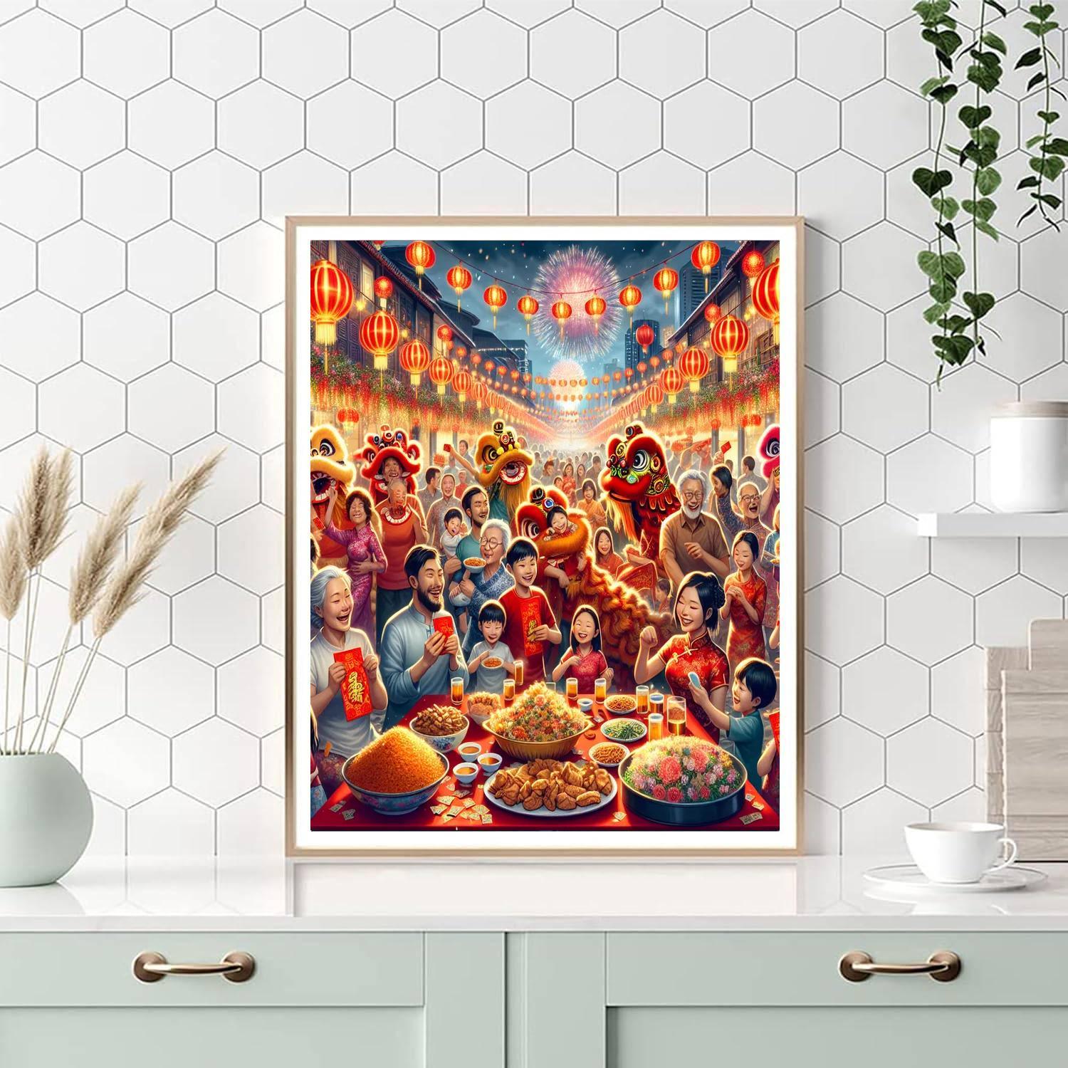 Lunar New Year Numbered Painting Kits