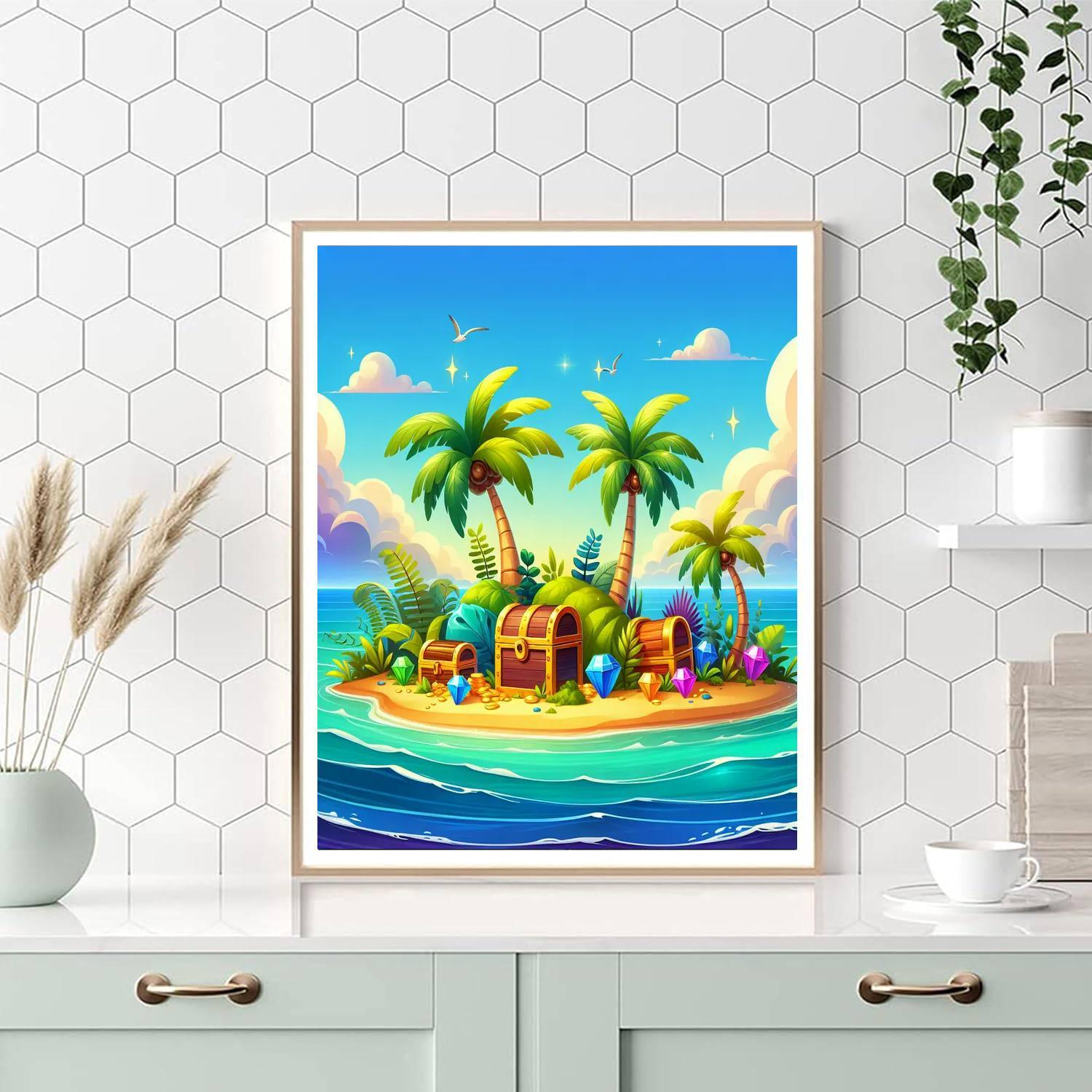 Mystery Island Adventure Paint By Numbers