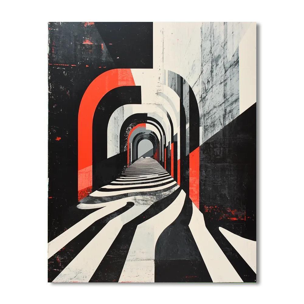 Banksy Inspired Veil Of Illusion  Paint By Color