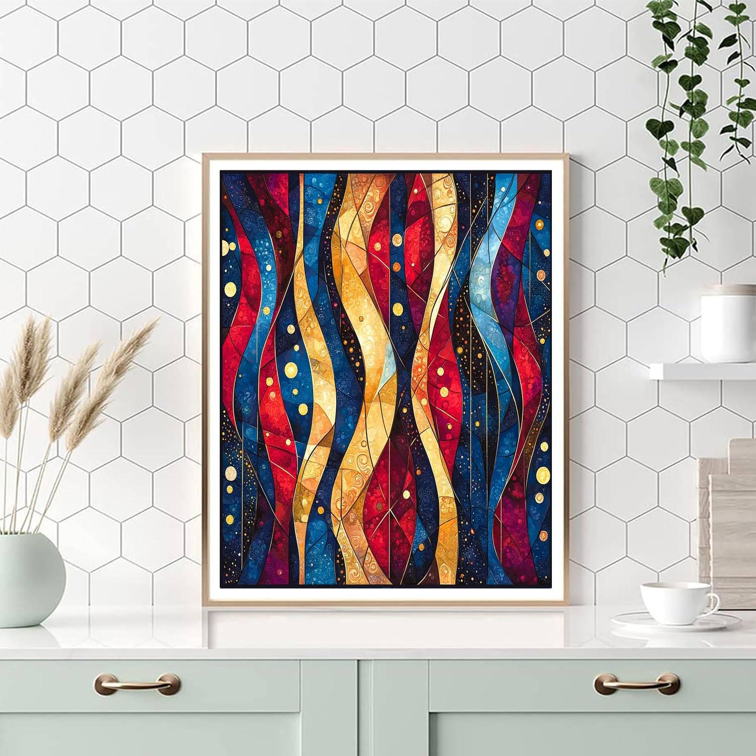 Gustav Klimt Inspired Connection In Color  Paint By Numbers Kits