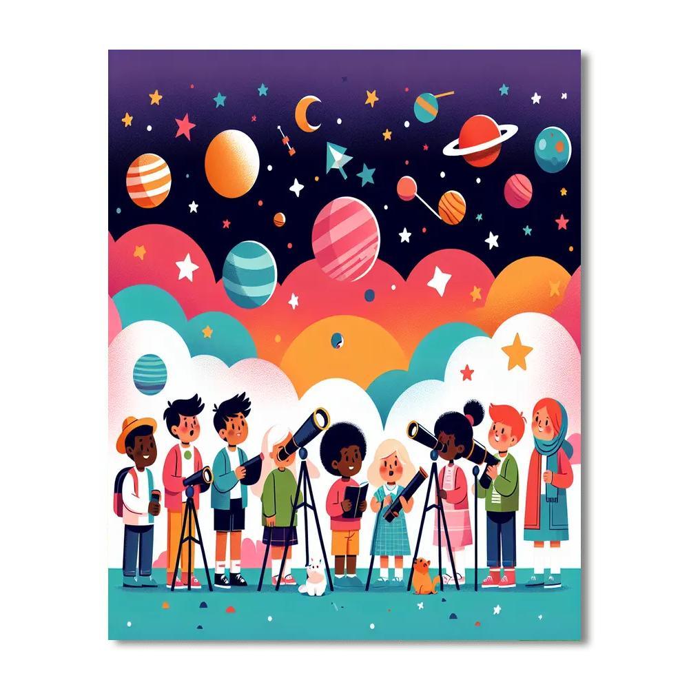 Starlit Journey Paint By Numbers