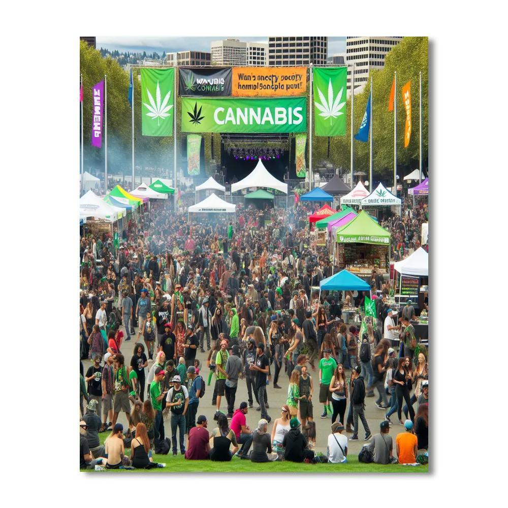 Hempfest Paint By Numbers Art