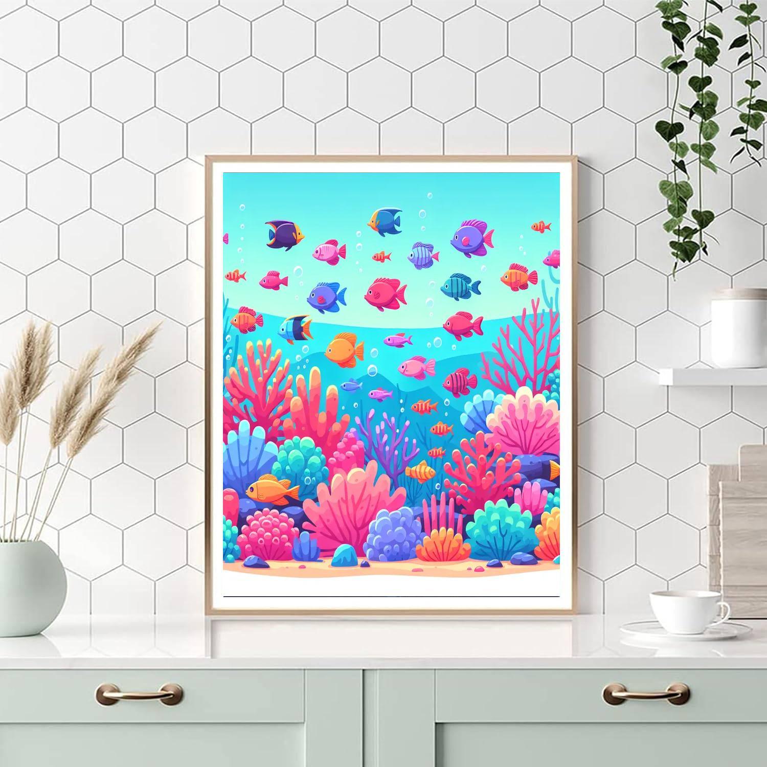 Ocean Oasis Paint By Numbers Art