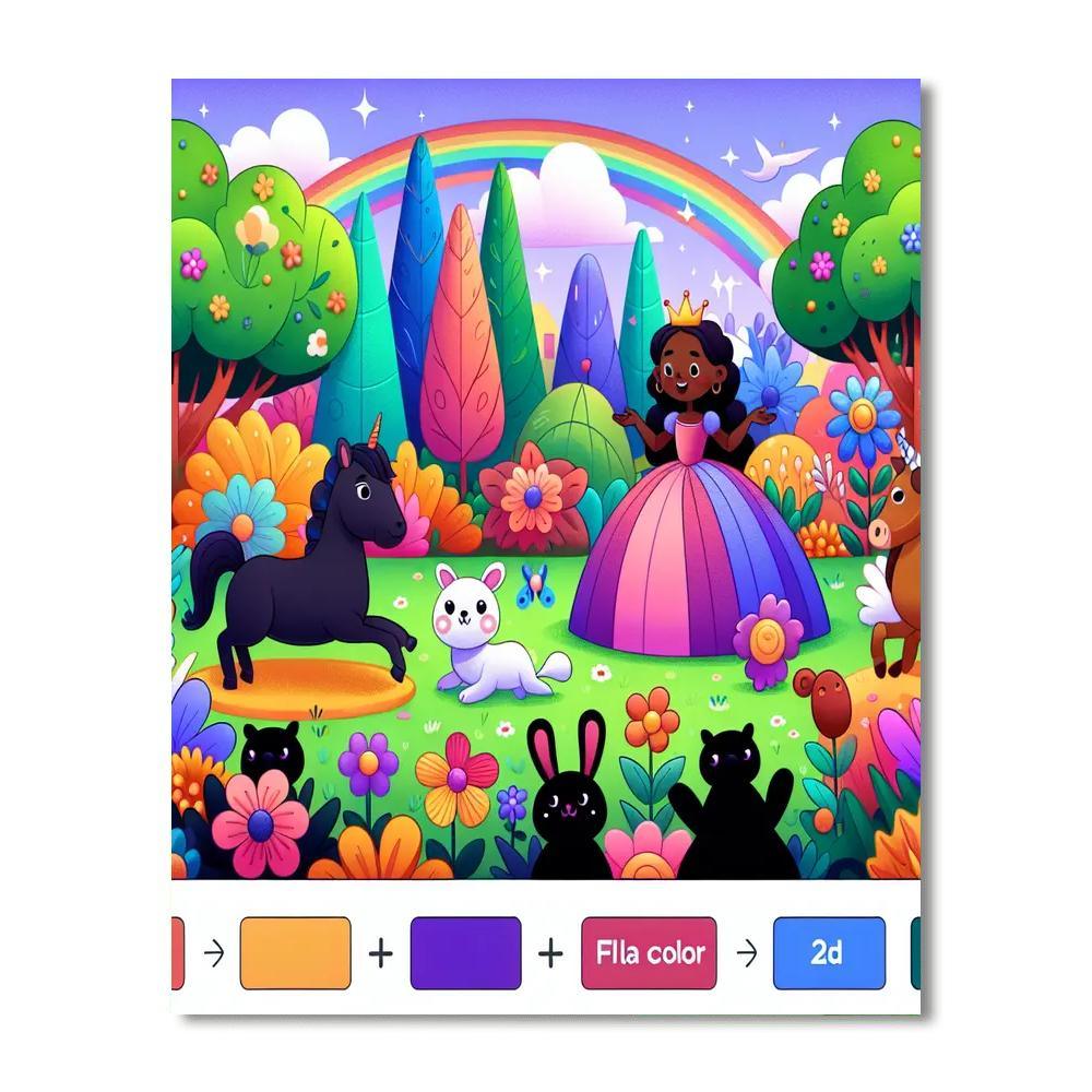 Royal Enchanted Garden Painting By Numbers Kit