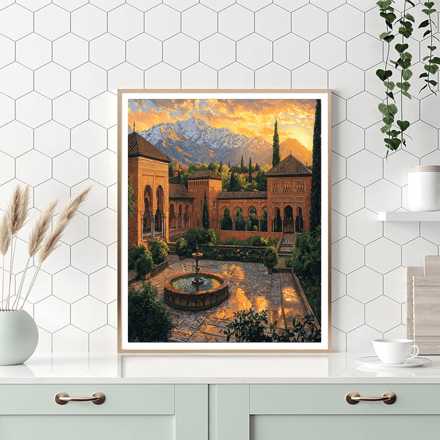 Alhambra - Granada, Spain Numbered Painting Kits