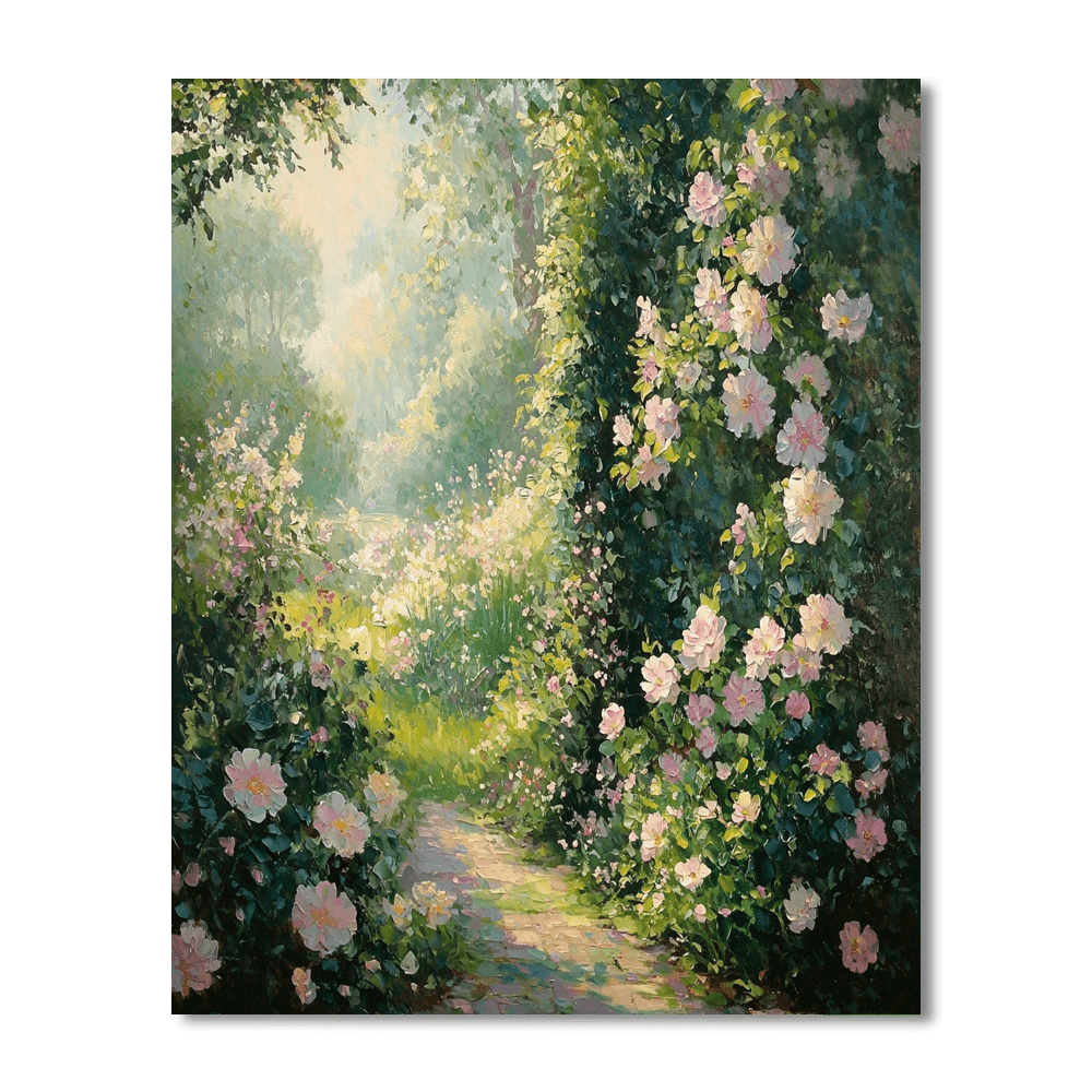 Monet Inspired Mystical Garden Serenity  Painting By Numbers Kit