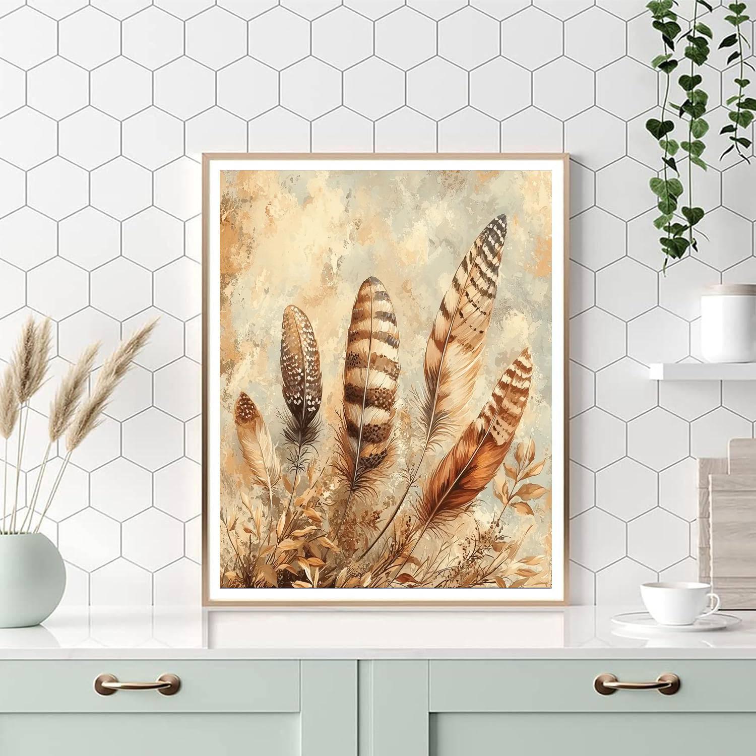 Leonardo Da Vinci Inspired Fleeting Feathers  Paint By Numbers Art