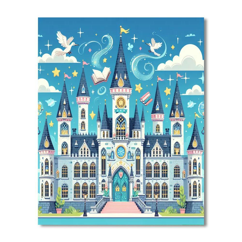 Wacky Wizarding School Number Painting
