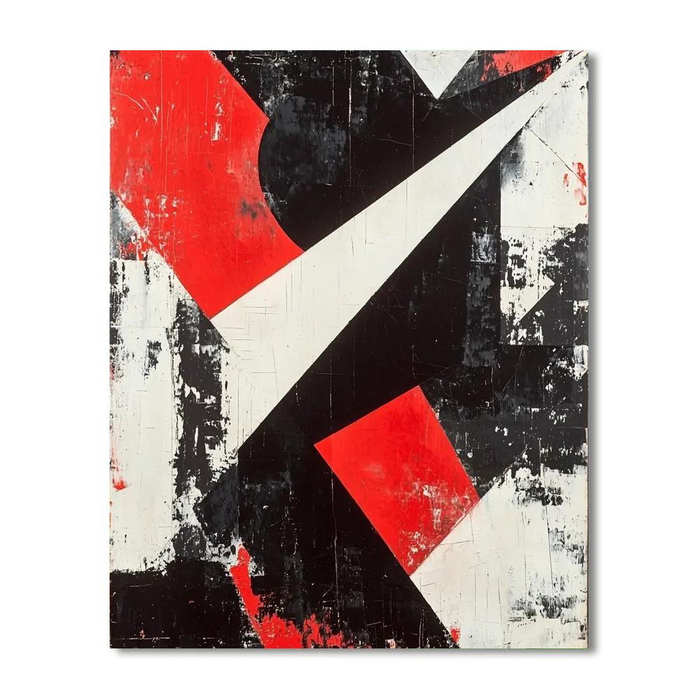 Kazimir Malevich Inspired Quiet Disruption  Paint By Numbers