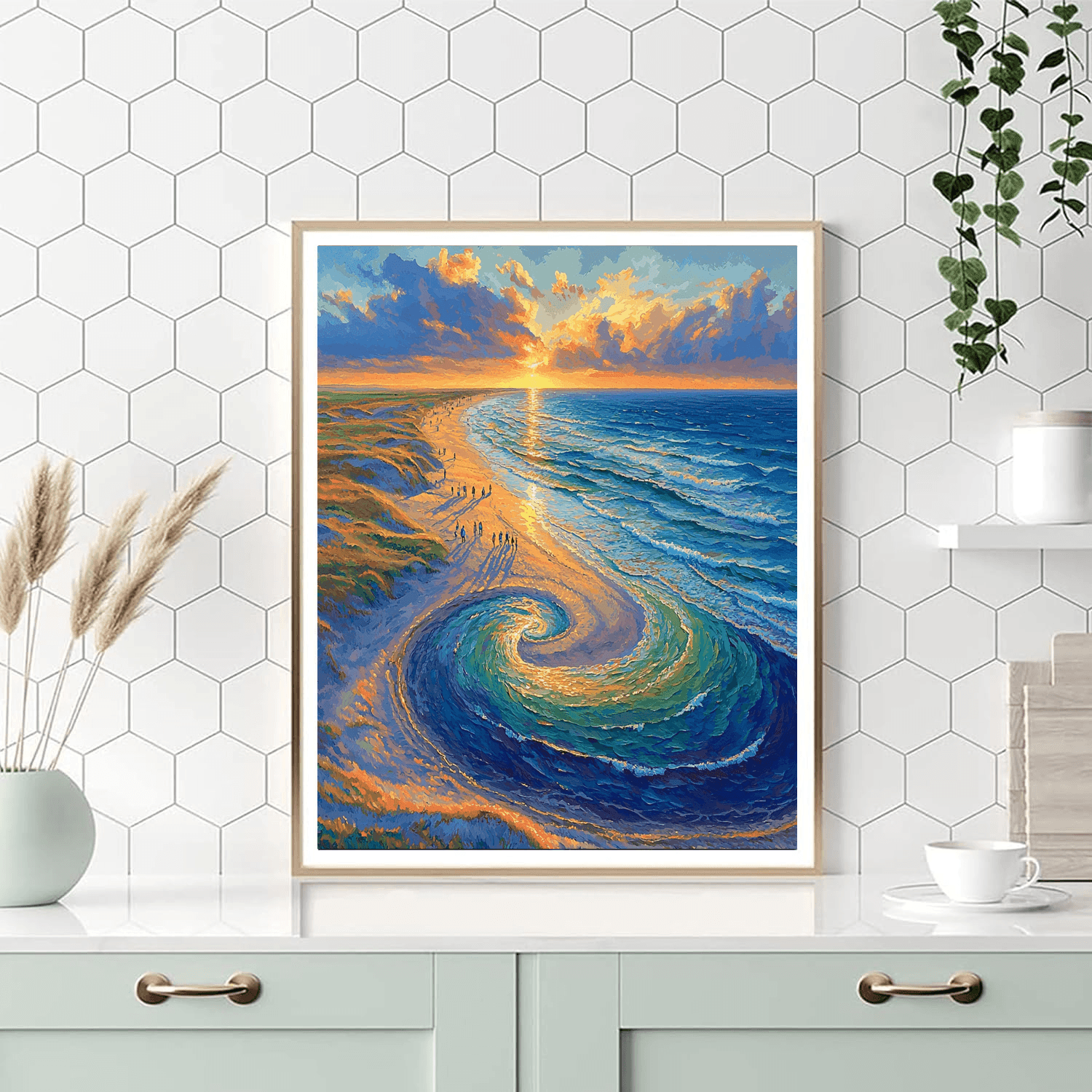 Skagen's Grenen Beach Paint By Numbers