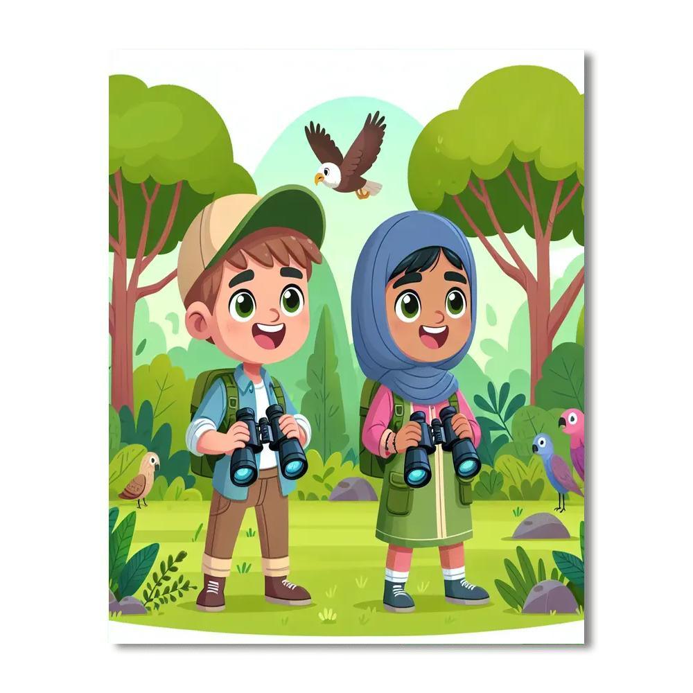 Nature Explorers' Forest Expedition Paint By Number