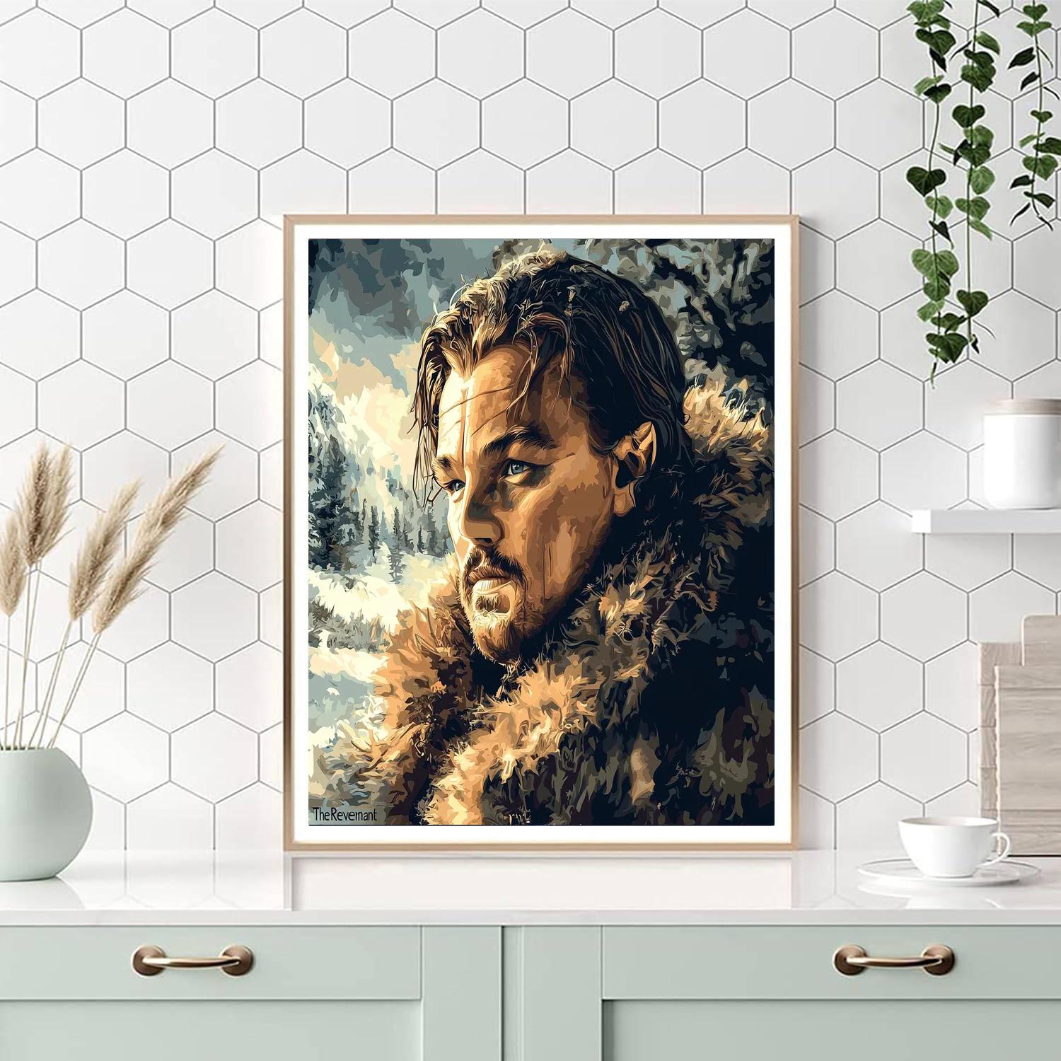 Leonardo Dicaprio: The Relentless Voyager Of Dreams Painting Number Kit