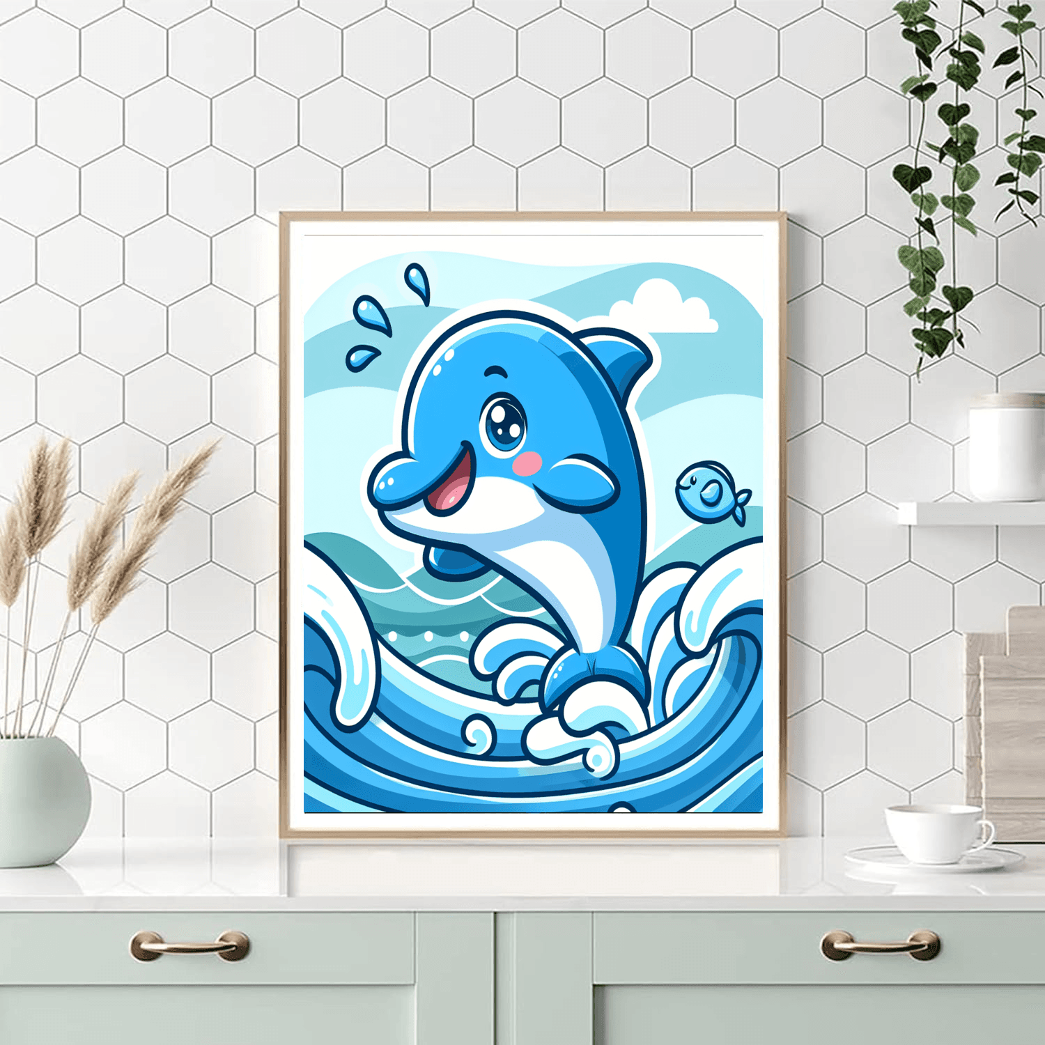 Daring Dolphin Paint By Numbers Kits