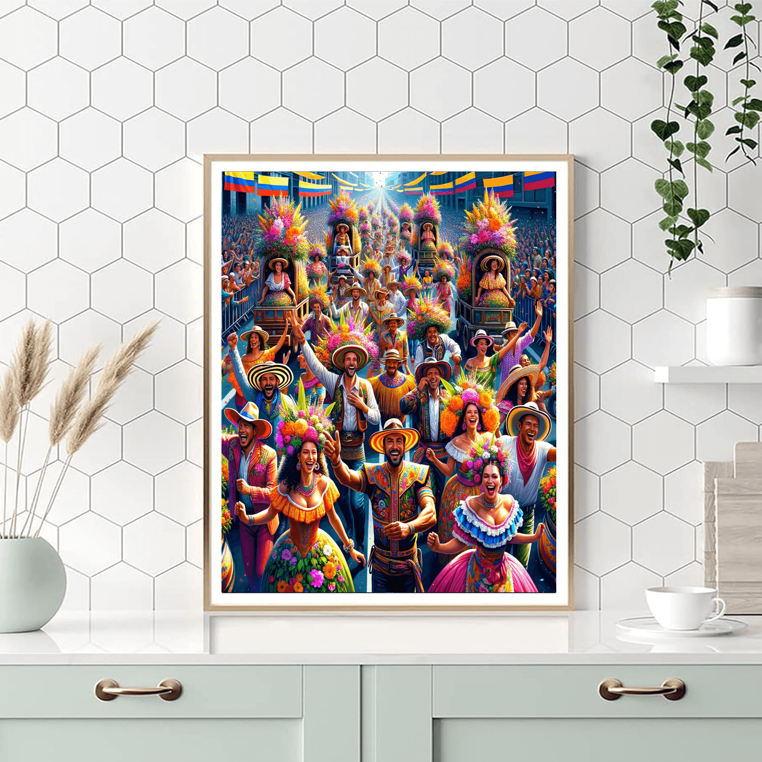 Feria De Las Flores - Colombia Painting By Numbers Kit