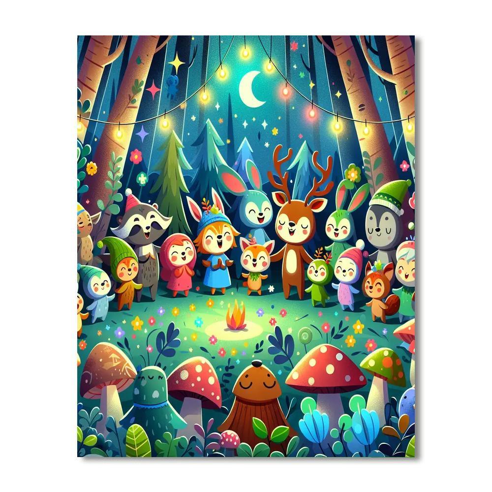 Enchanted Forest Celebration Paint By Numbers Kits