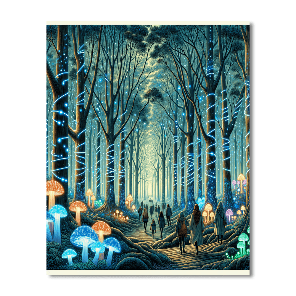 Enchanted Forest - Canada Number Painting