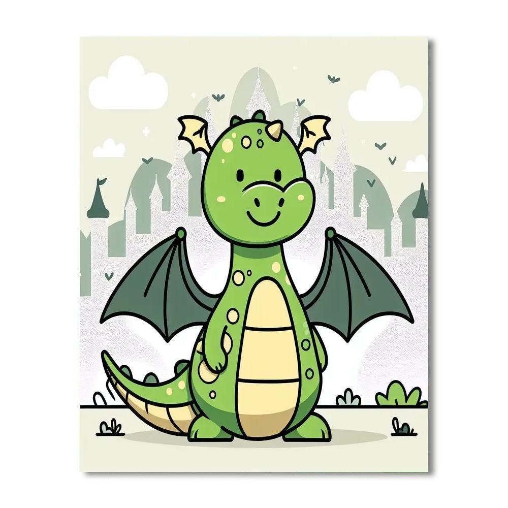 Mystical Dragon's Tale Painting By Numbers Kit