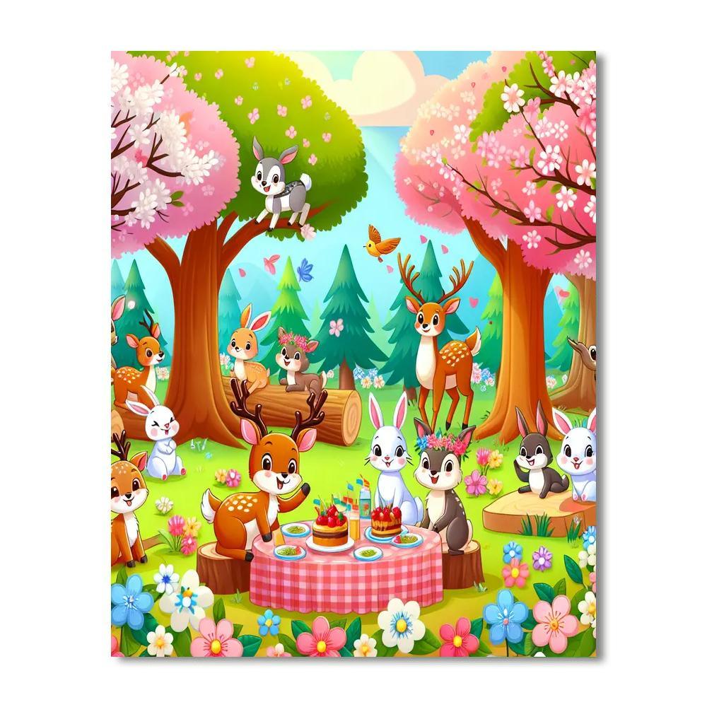 Forest Animal Party Paint By Numbers