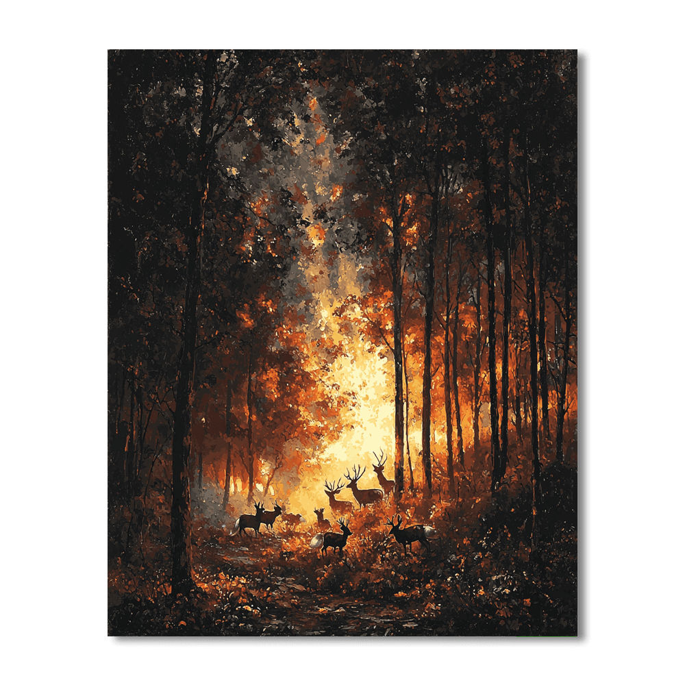 Caravaggio Inspired Chiaroscuro Woodland Creatures  Paint By Numbers