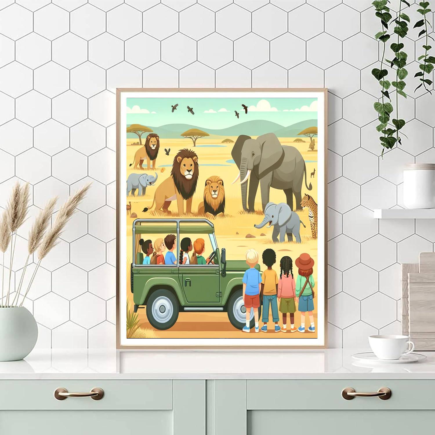 Safari Secrets Number Painting