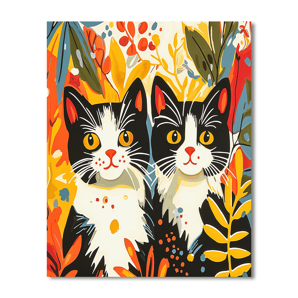 Henri Matisse Inspired Feline Fantasy  Paint By Numbers Kits