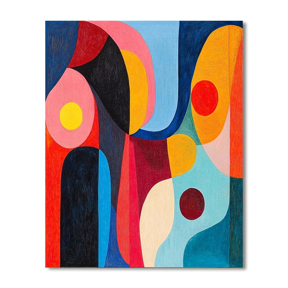 Paul Klee Inspired Balance Of Color  Paint By Number