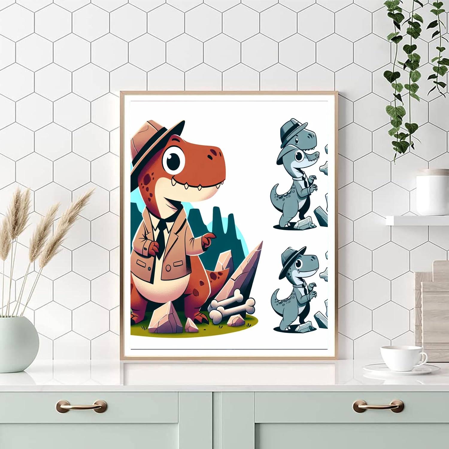 Dinosaur Detective Expedition Painting Number Kit