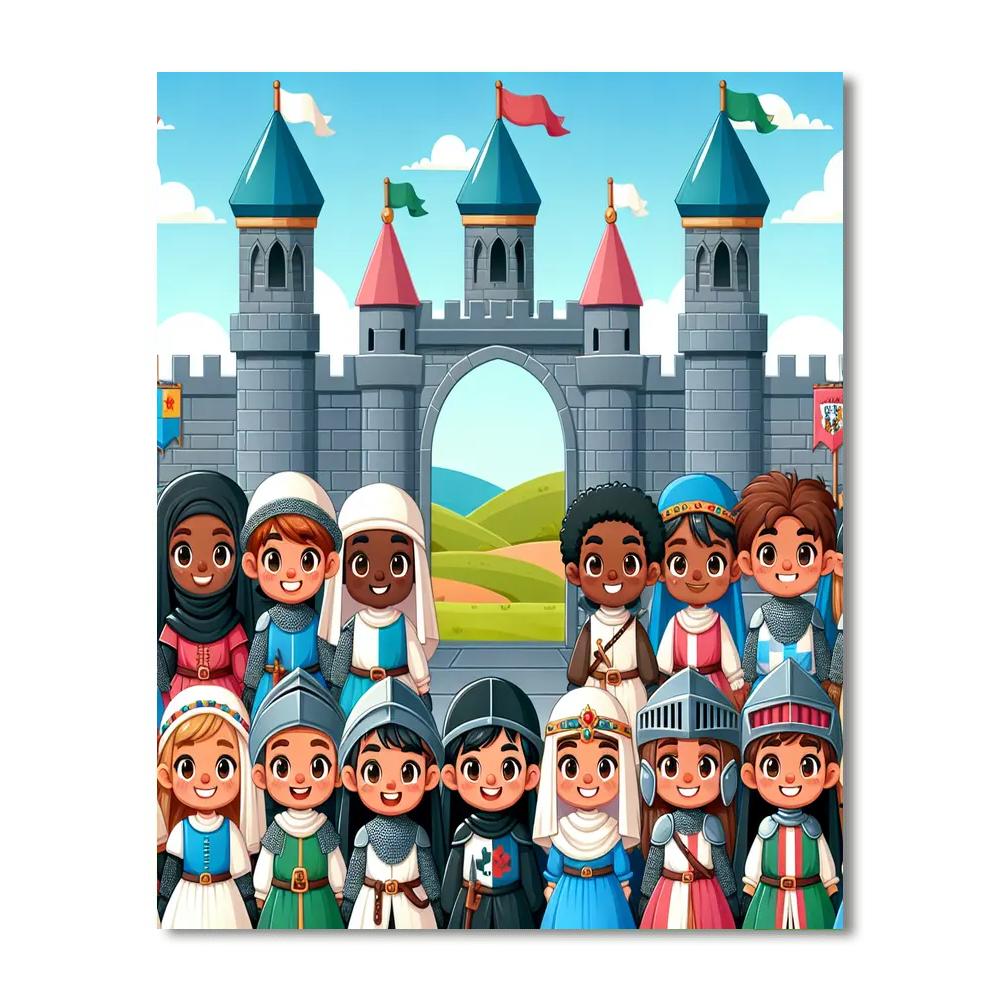 Courageous Castle Keepers Paint By Numbers
