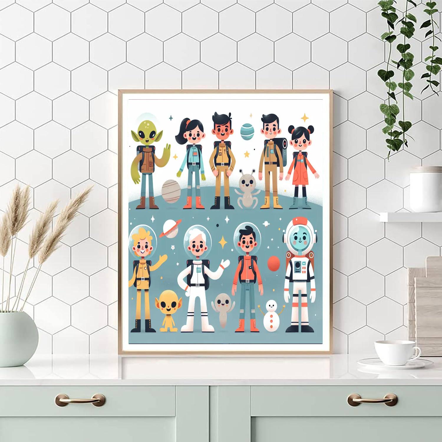 Alien Adventure Club Painting By Numbers Kit