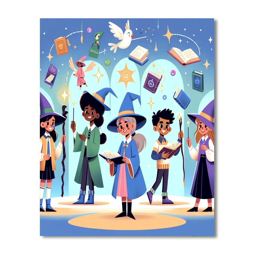 Magic School Of Wonder Paint By Numbers Art