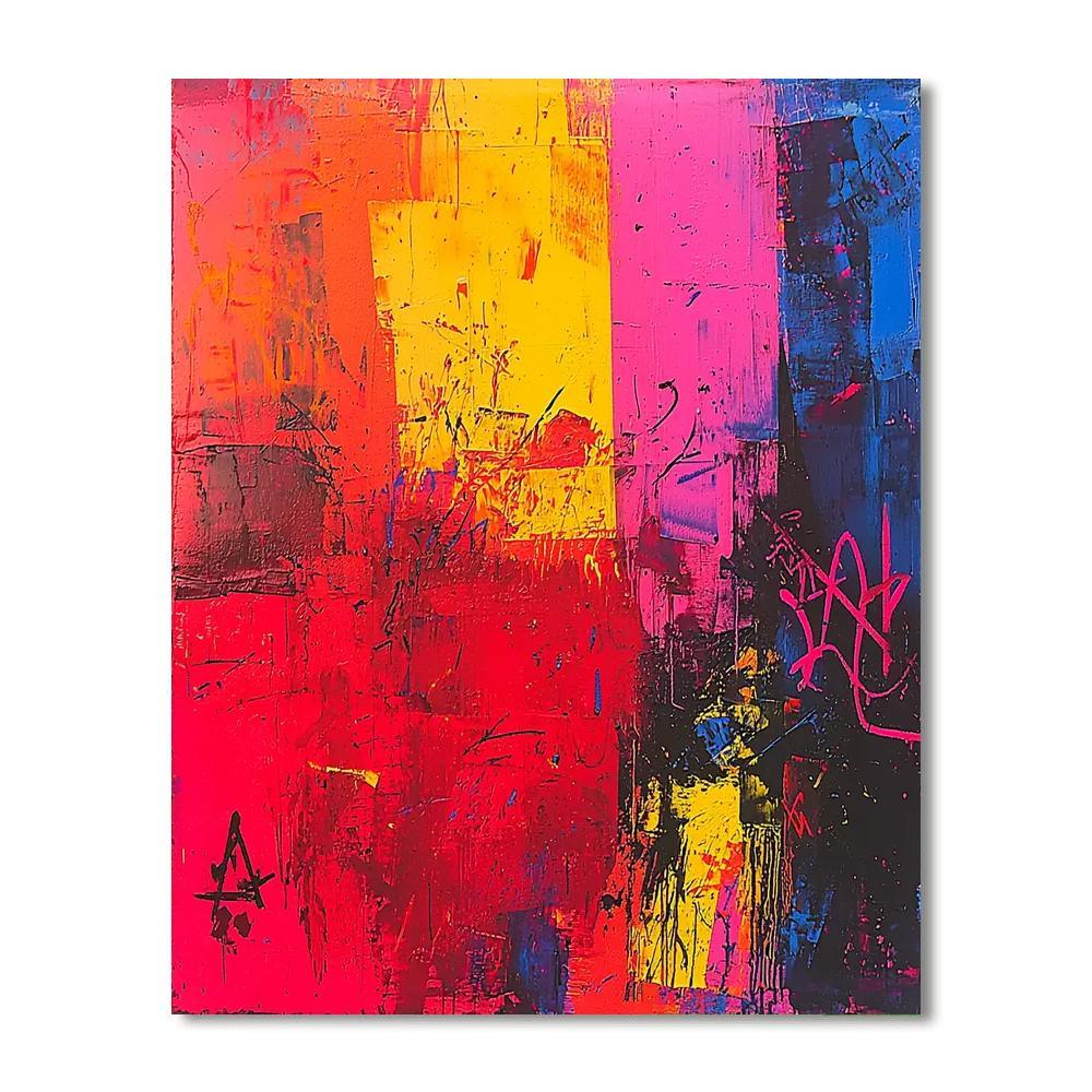 Jean-Michel Basquiat Inspired Urban Resilience  Paint By Numbers Art