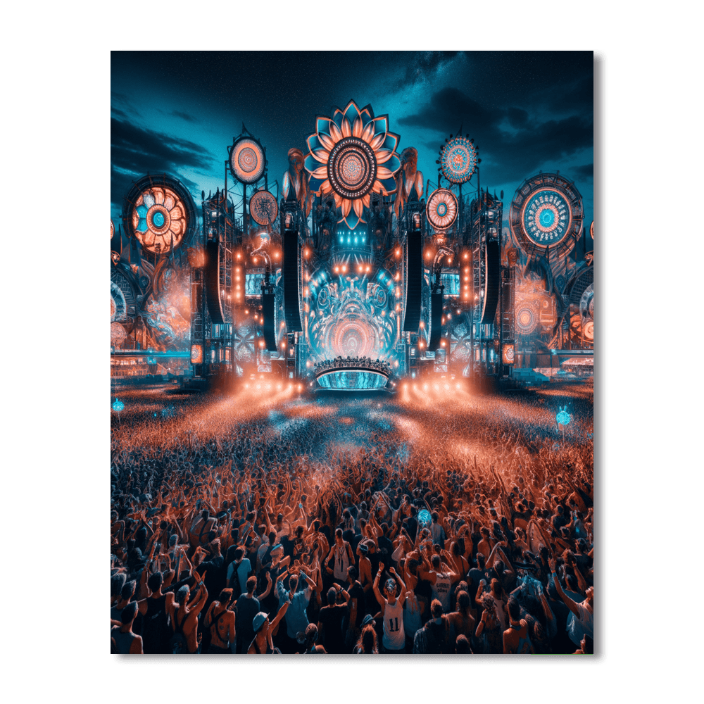 Electric Daisy Carnival - Las Vegas Paint By Color