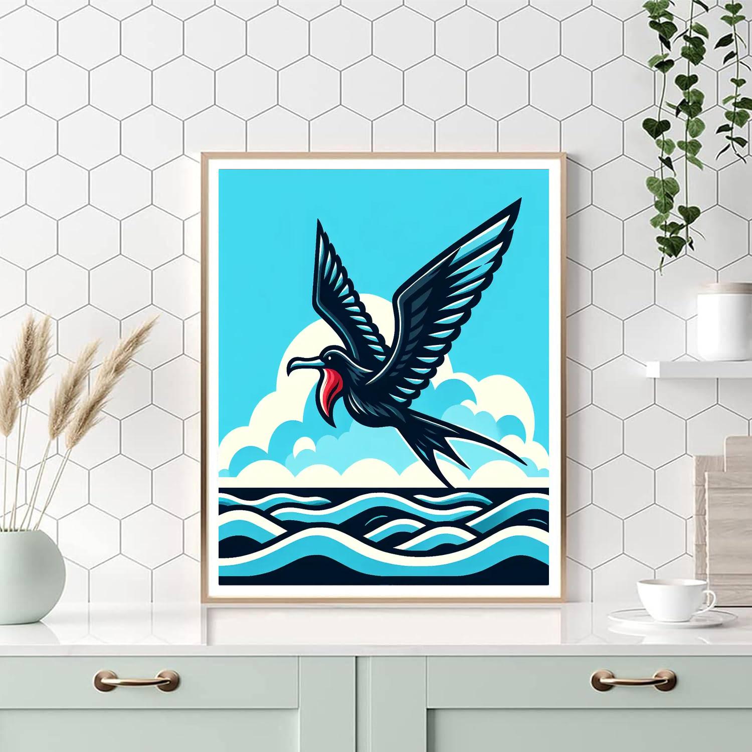 Friendly Frigatebird Paint By Number