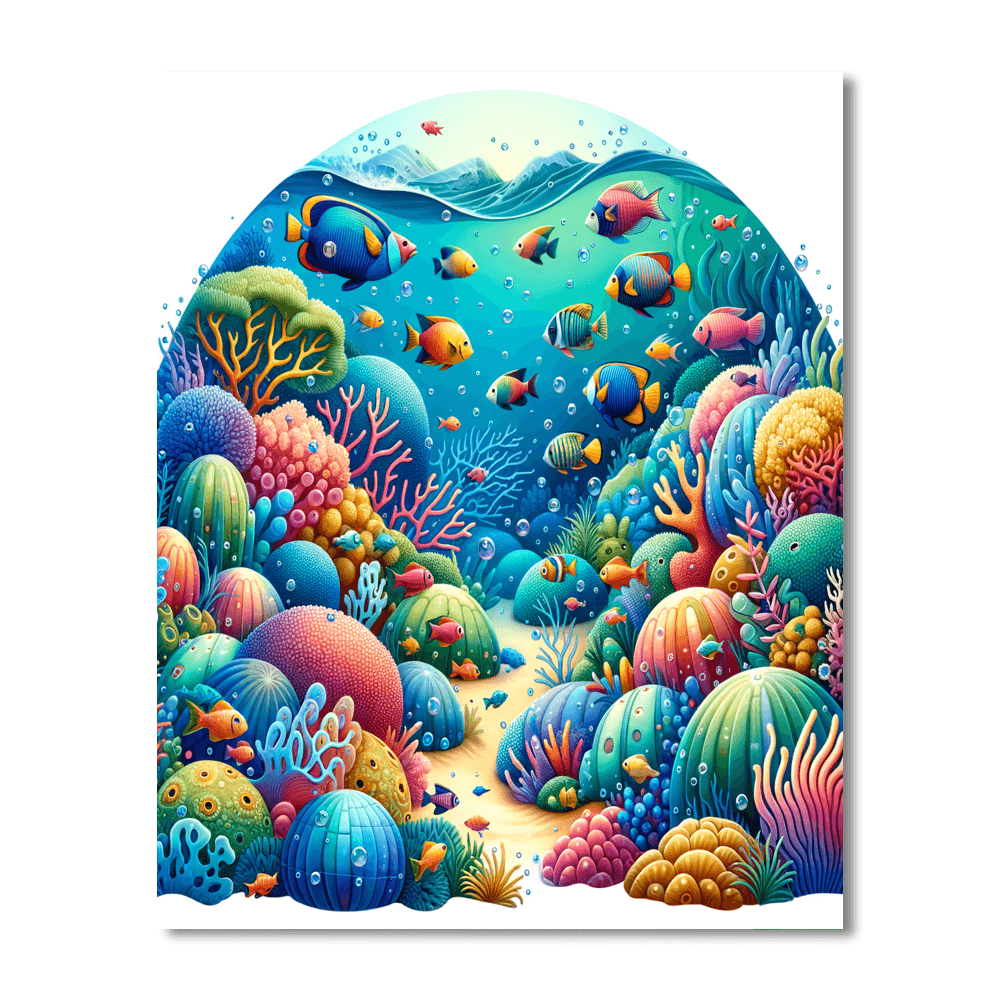 Underwater Kingdom Adventure Numbered Painting Kits